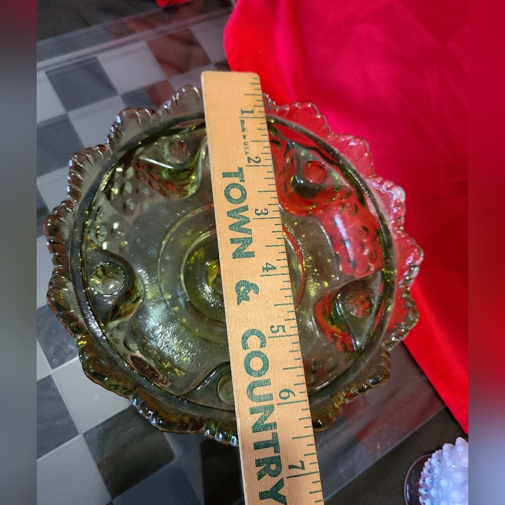 Fenton candle glass candle stick holder hold 5 candles super nice hobnail - Picture 7 of 10